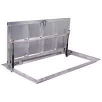 60 × 120P - Grindų liukas po plytele Aliuminis