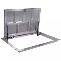 70 × 100P - Grindų liukas po plytele Aliuminis