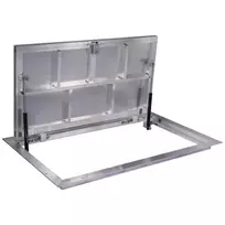 60 × 100P - Grindų liukas po plytele Aliuminis