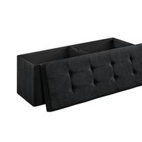 Pufas 110 x 38 x 38 cm, juodas