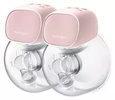 Momcozy S9 Pro belaidis dvigubas elektrinis pientraukis – rožinis