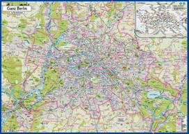 Ganz Berlin im Posterformat: Stadtplan 84 x 59 cm (DIN A1)