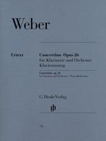 Weber, Carl Maria von - Concertino op. 26 für Klarinette und Orchester: Instrumentation: Clarinet and Piano, Clarinet Concertos