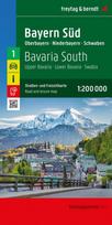 Bayern Süd, Straßen- und Freizeitkarte 1:200.000, freytag & berndt: Oberbayern - Niederbayern - Schwaben