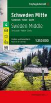 freytag & berndt Straßenkarte Schweden Mitte 1:250.000: Straßen- und Freizeitkarte Sundsvall - Falun - Gävle, Camping- und Stellplätze, Blatt 4