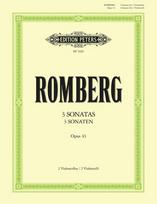 Sonaten op. 43 Nr. 1-3: für 2 Violoncelli