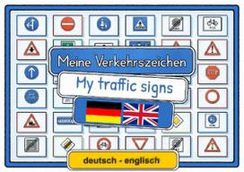 Meine Verkehrszeichen Lernkarten: deutsch/englisch