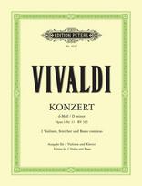 Konzert für 2 Violinen, Streicher und Basso continuo d-moll op. 3 Nr. 11 RV 565: aus "L'estro armonico", Ausgabe für  2 Violinen und Klavier