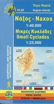 Naxos 1 : 40 000: Topografische Wanderkarte 10.28. Griechische Inseln - Ägäis - Kykladen 1 : 25 000