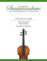 Violin Recital Album, Band 2: 13 Vortragsstücke in der ersten Lage für Geige und Klavier oder für zwei Geigen. Partitur