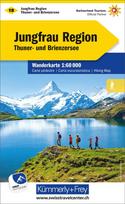 KuF Schweiz Wanderkarte 18 Jungfrau Region 1 : 60 000: Thuner- und Brienzersee
