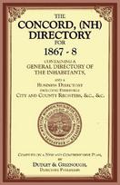 Concord, (NH) Directory, 1867-8