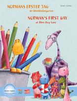 Normans erster Tag im Dinokindergarten (Deutsch-Englisch): Zweisprachiges Kinderbuch mit MP3-Hörbuch zum Herunterladen