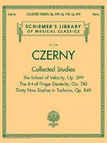 Czerny: Collected Studies - Op. 299, Op. 740, Op. 849: Schirmer Library of Classics Volume 2108