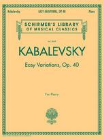 Easy Variations, Op. 40: Schirmer Library of Classics Volume 2059