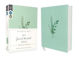 Niv, Journal the Word Bible, Double-Column, Cloth Over Board, Teal, Red Letter Edition, Comfort Print: Reflect, Take Notes, or Create Art Next to Your Favorite Verses