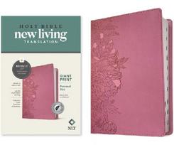 NLT Personal Size Giant Print Bible, Filament Enabled Edition (Red Letter, Leatherlike, Peony Pink, Indexed)