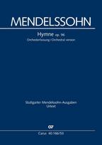Hymne (Klavierauszug, auch Orgelauszug): Drei geistliche Lieder und Fuge (Orchesterfassung), op. 96