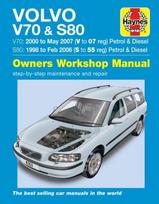 Volvo V70 / S80 Petrol & Diesel (98 - 07) Haynes Repair Manual