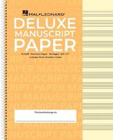 Deluxe Wirebound Super Premium Manuscript Paper Notebook (Gold Cover) - 96-Page Music Staff Paper Notebook - Durable Sheet Music Notebook - Lined Chart Paper Notebook with Notation Guide