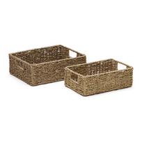 Iš jūržolės krepšiai 2 vnt. 36x27x10 cm Tossa – Kave Home