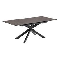 Iš keraminės plokštės prailginamas valgomojo stalas su papildomu stalviršiu 90x160 cm Atminda – Kave Home
