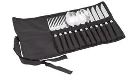 Turistinis stalo įrankių rinkinys Easy Camp Family Cutlery, plastikas/nerūdijantysis plienas, sidabro sp./juoda sp., 13 vnt.