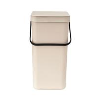 Šiukšliadėžė Brabantia Sort & Go 251740, smėlio sp., 16 l, 40.1 cm x 22 cm