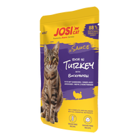JosiCat Rich in Turkey in Sauce, 85 g – konservai katėms su kalakutiena padaže