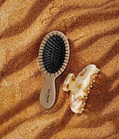 BALMAIN HAIR MEDIUM MARBLE PINCE AND BRUSH SET Plaukų segtuko ir šepečio rinkinys