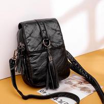 Senovinis kutas Crossbody Krepšys moterims PU odinis pečių krepšys Telefono piniginė Madingas mažas kvadratinis krepšys Mini pasiuntinių krepšys 14x7x21cm juoda
