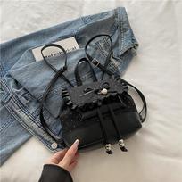 Fashion girl style portable small bag new lace lace high value versatile backpack juoda