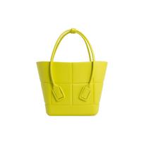 Bottega Veneta Arco Mini Tote Bag Kiwi/Silver Women Tote_bags Yellow 691194-V14I0-3516 Basic Set (Bag+Dust Bag)
