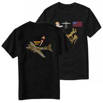 Antrojo pasaulinio karo garsusis Memphis Belle B17 Skraidantis tvirtovės bombonešis T-shirt 100% Medvilnė Apvalus kaklas Trumpas rankovės Laisvalaikio Vyriška T-shirt Dydis S3XL S