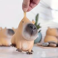 Squishy Mochi Anti-Stress Toys Cute Kawaii Capybara Tabas Squishy Squeeze Fidget Sensory Toys Stress Ball Party Gift Desktop Decorationation