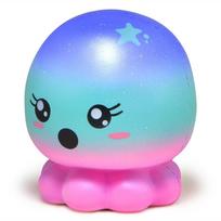 Kawaii Cute Super Jumbo Stress Squishy Galaxy Seafood Cuttlefish/Octopus Slow Rising Cream Scented Squeeze Toy 10*9*9 Cm