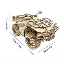 Wooden 3D Puzzle For Adults Mechanical Beach Car Diy Vehicle Model Building Kit Handicraft Wood Craft Toy Birthday Gift For Kids