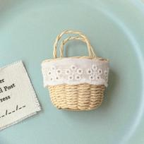 Dollhouse 112 Miniature Mini Rattan Basket Decorative Basket Furniture Home Model Decor Toy Doll House Accessories