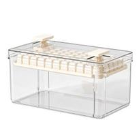 Ice Tray with Lid Easy Release Large Ice Cube Mold PET No Odor Ice Cube Maker Press to Demold Ice Tray for Party Family 1 balta