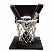 Creative Basketball Hoop Pen Holder 3D Printed Mini Trash Can  Basketball Enthusiast without Pens