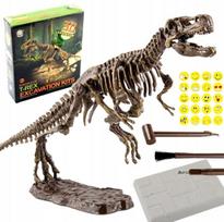 Zestaw Archeolog Wykopaliska Skamieliny Dinozaur Szkielet T-Rex + Gratis