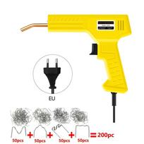 Plastiko lituoklis Lituoklis Automobilio buferio litavimo pistoletas 4 rūšių kabės buferio/baidarės/plastiko gaminių remontui EU with 200PCS