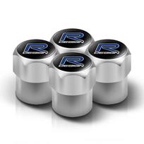 For Volvo XC90 V90 V60 XC60 V40 S80 S60 S90 C40 XC40 V70 XC70 C30 C70 4Pcs Aluminum Alloy Car Wheel Tire Valve Caps Stem Cover (as the picture,For VOLVO)