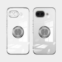 Electroplated Transparent Magnetic Ring Stand Case for For Google Pixel 7 8 9 10 Pro XL 10A 9A 8A 7A 6A Shockproof Holder Cover Google Pixel 10 Pro