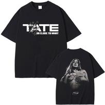 Tate McRae 'So Close To What' World Tour Oversized T-shirt for Men and Women S įvairiaspalvis