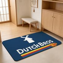 Fashion D-Dutch Bros Coffee Floor Mat Absorbent Floor Mat Non-Slip Entrance Rug for Bathrooms Restrooms and Toilets 40cm x 60cm