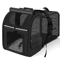 Expandable Cat Carrier Backpack with Shade Cover, Breathable Mesh Pet Carrier Bag for Travel, Hiking and Camping juoda