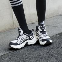 Adidas XLG FIN PULSE Chunky Sneakers Unisex Black White 36