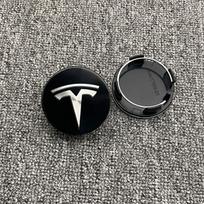 4Pcs Car Emblem Hub Cover Auto Wheel Rim Center Cap Accessories For Tesla Model 3 Model S Model X Model Y Cybertruck Roadster