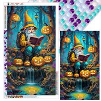 5D DIY Full Round Drill Diamond Painting Pumpkin Lamp and Grandp Kit Home Decor